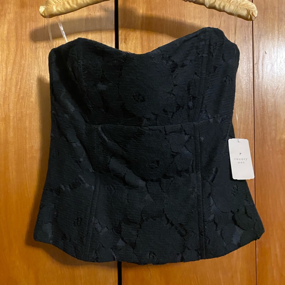 Bustier crop top